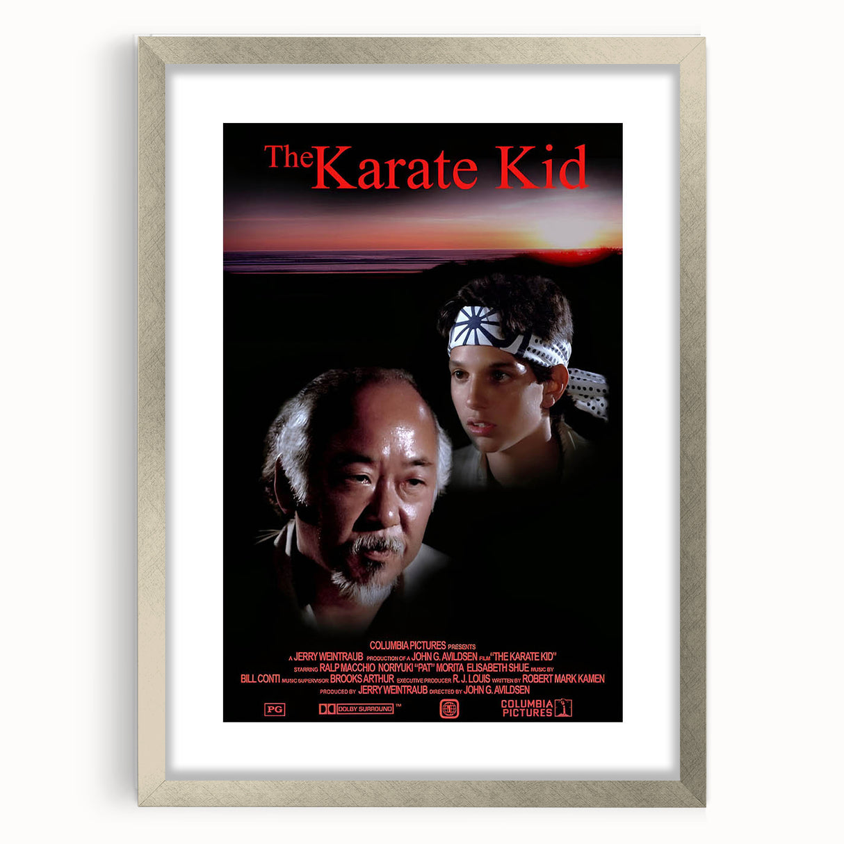 Retro Wall Art - The Karate Kid Movie Poster - 80s Vintage Art Prints