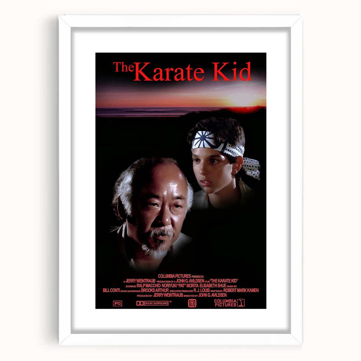Retro Wall Art - The Karate Kid Movie Poster - 80s Vintage Art Prints