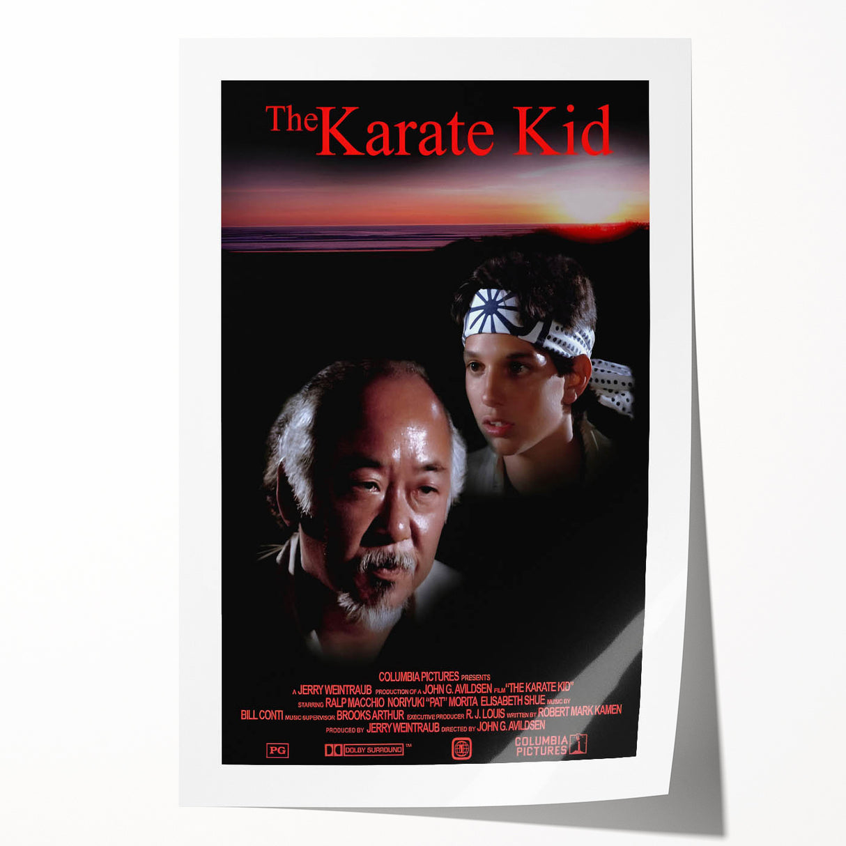 Retro Wall Art - The Karate Kid Movie Poster - 80s Vintage Art Prints