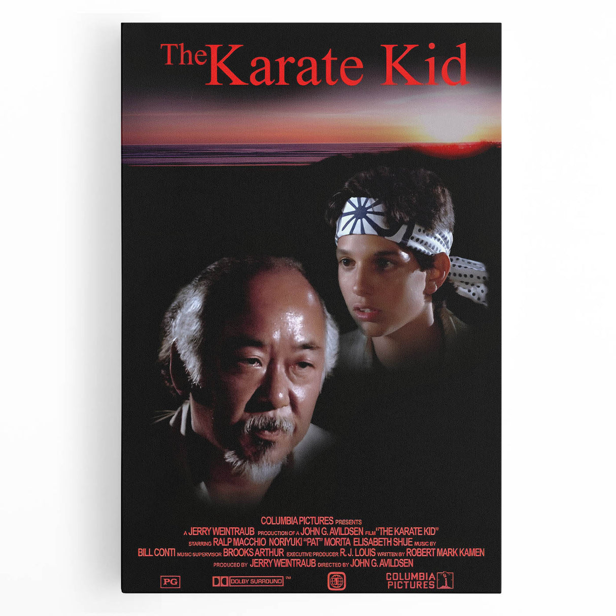 Retro Wall Art - The Karate Kid Movie Poster - 80s Vintage Art Prints