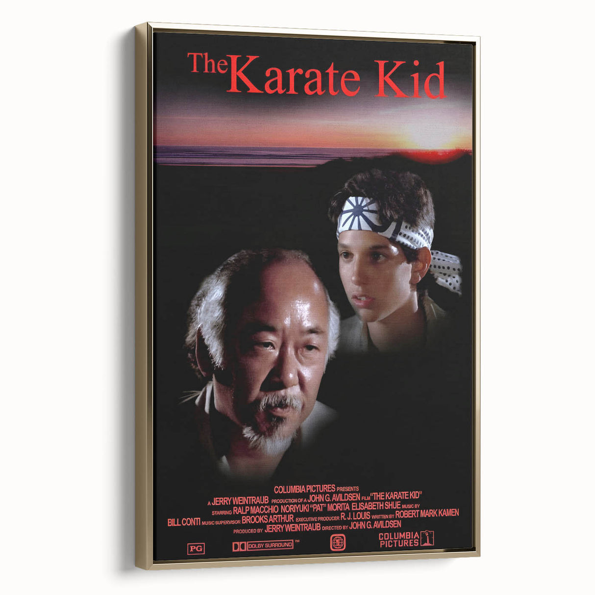 Retro Wall Art - The Karate Kid Movie Poster - 80s Vintage Art Prints