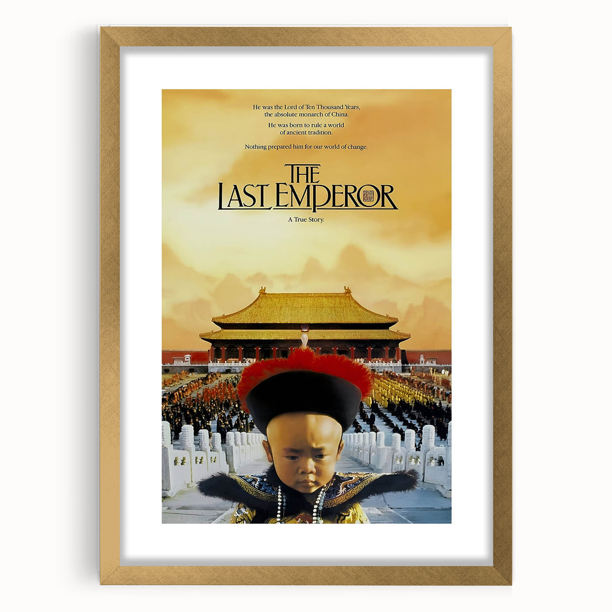 Retro Wall Art - The Last Emperor Movie Poster - 80s Historical Art