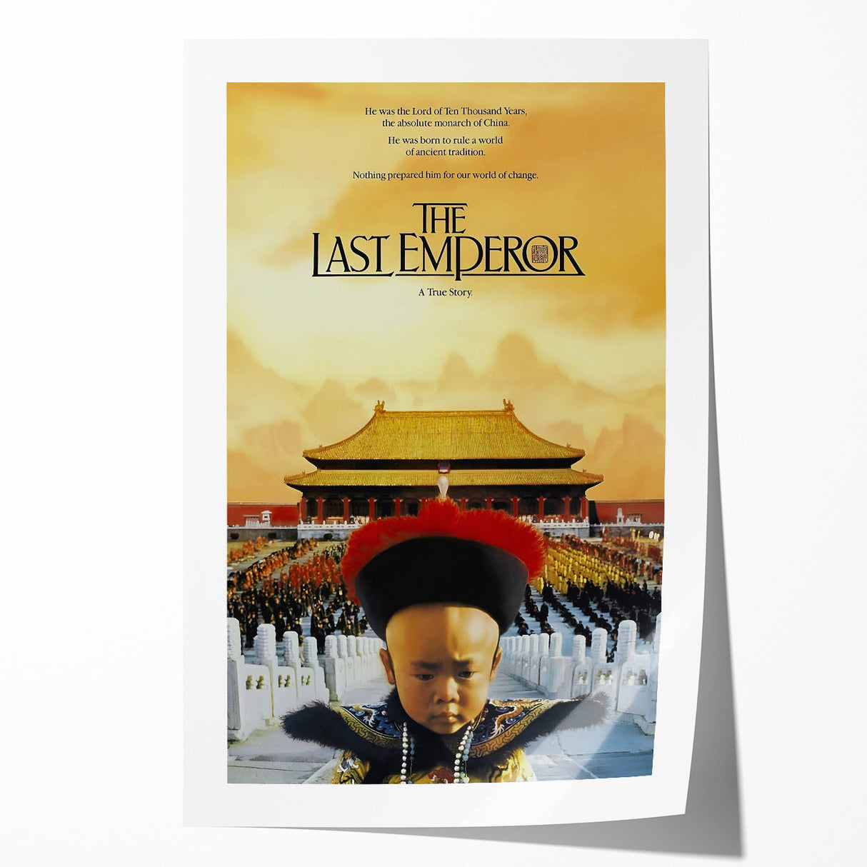 Retro Wall Art - The Last Emperor Movie Poster - 80s Historical Art