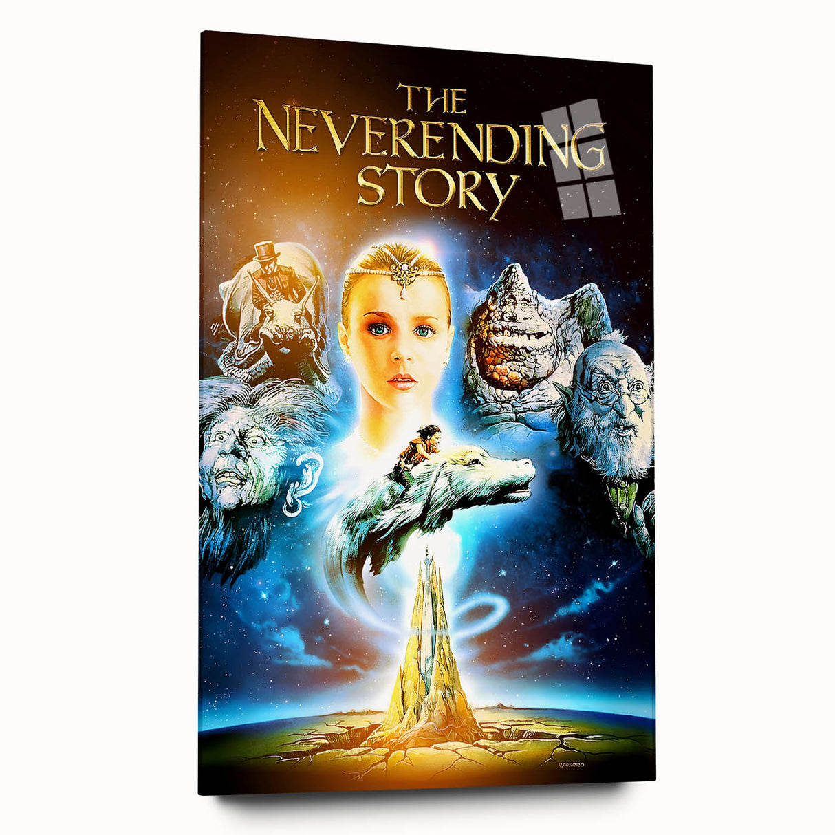 Retro Wall Art - The Neverending Story Movie Poster - 80s Fantasy Art