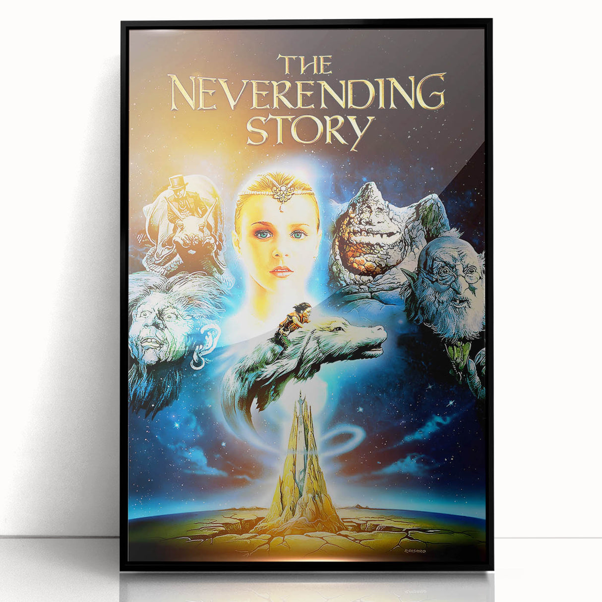 Retro Wall Art - The Neverending Story Movie Poster - 80s Fantasy Art