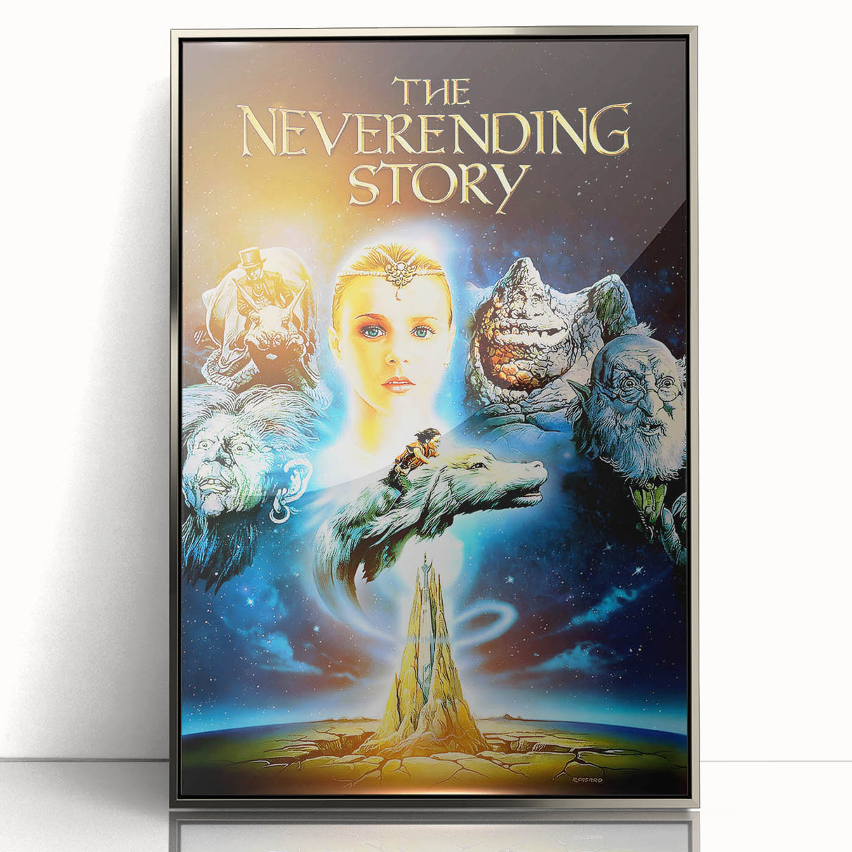 Retro Wall Art - The Neverending Story Movie Poster - 80s Fantasy Art