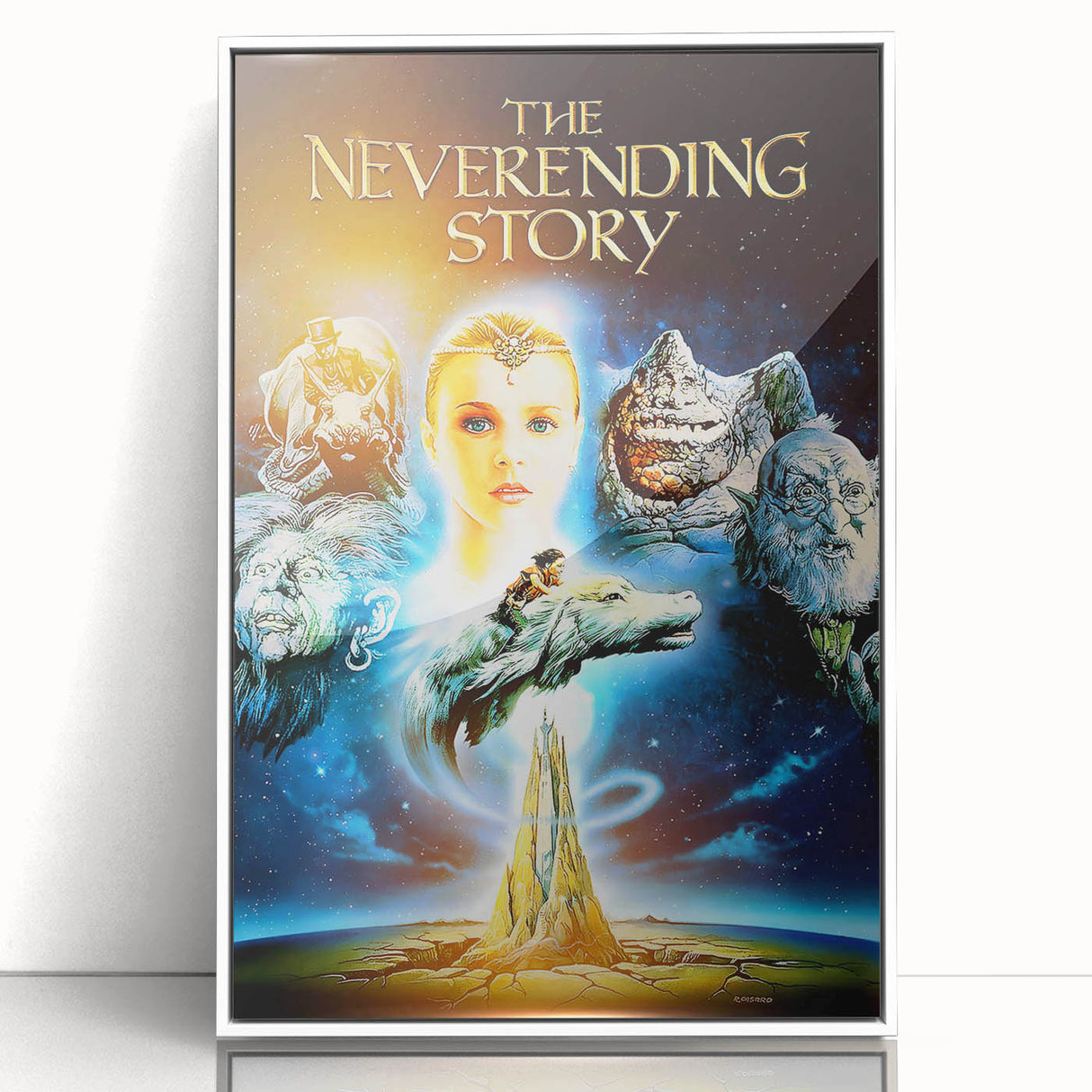 Retro Wall Art - The Neverending Story Movie Poster - 80s Fantasy Art