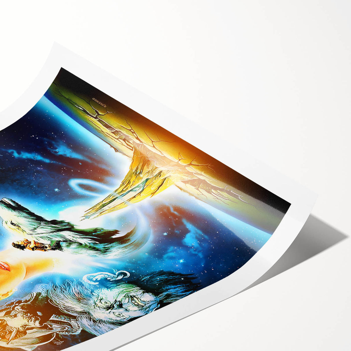 Retro Wall Art - The Neverending Story Movie Poster - 80s Fantasy Art