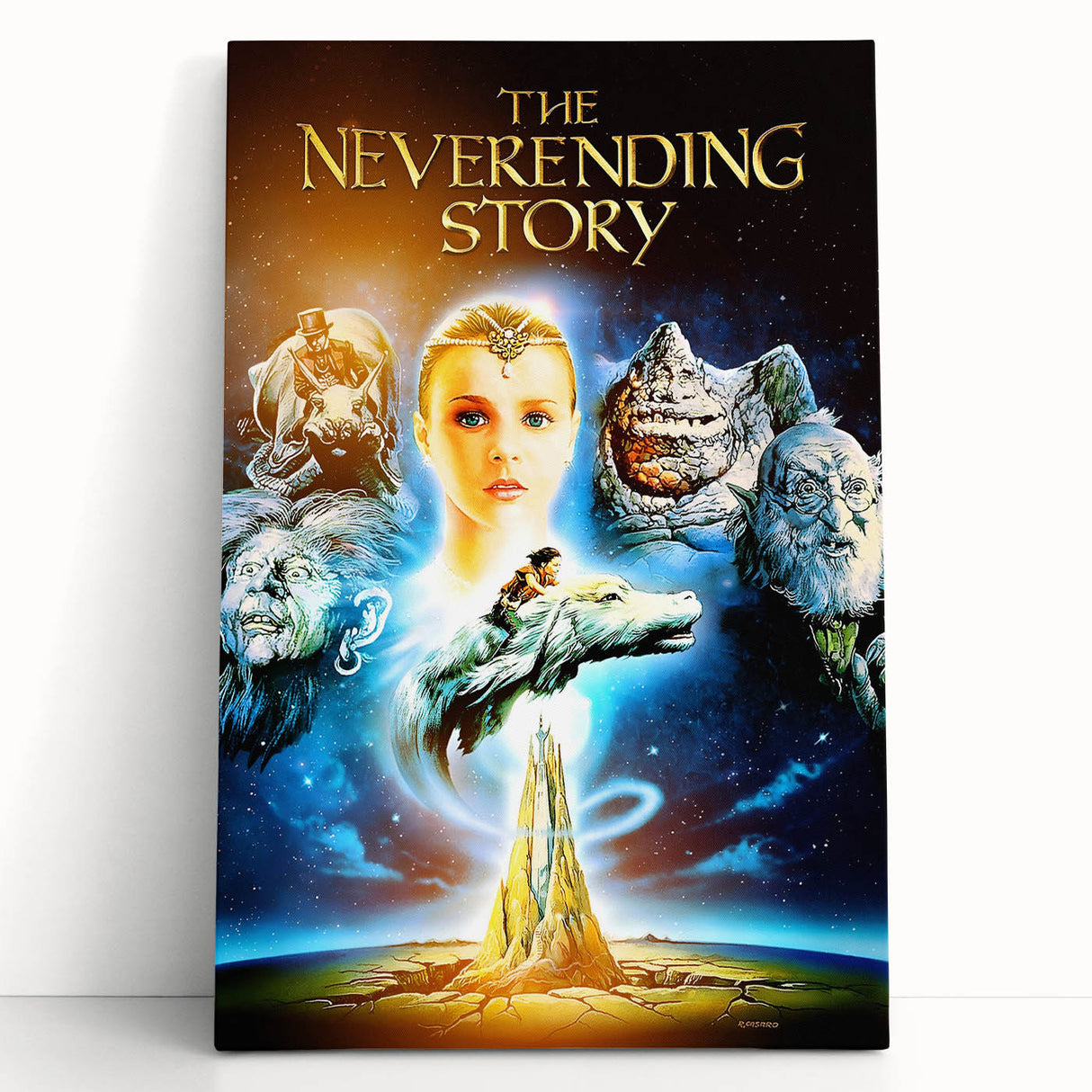 Retro Wall Art - The Neverending Story Movie Poster - 80s Fantasy Art