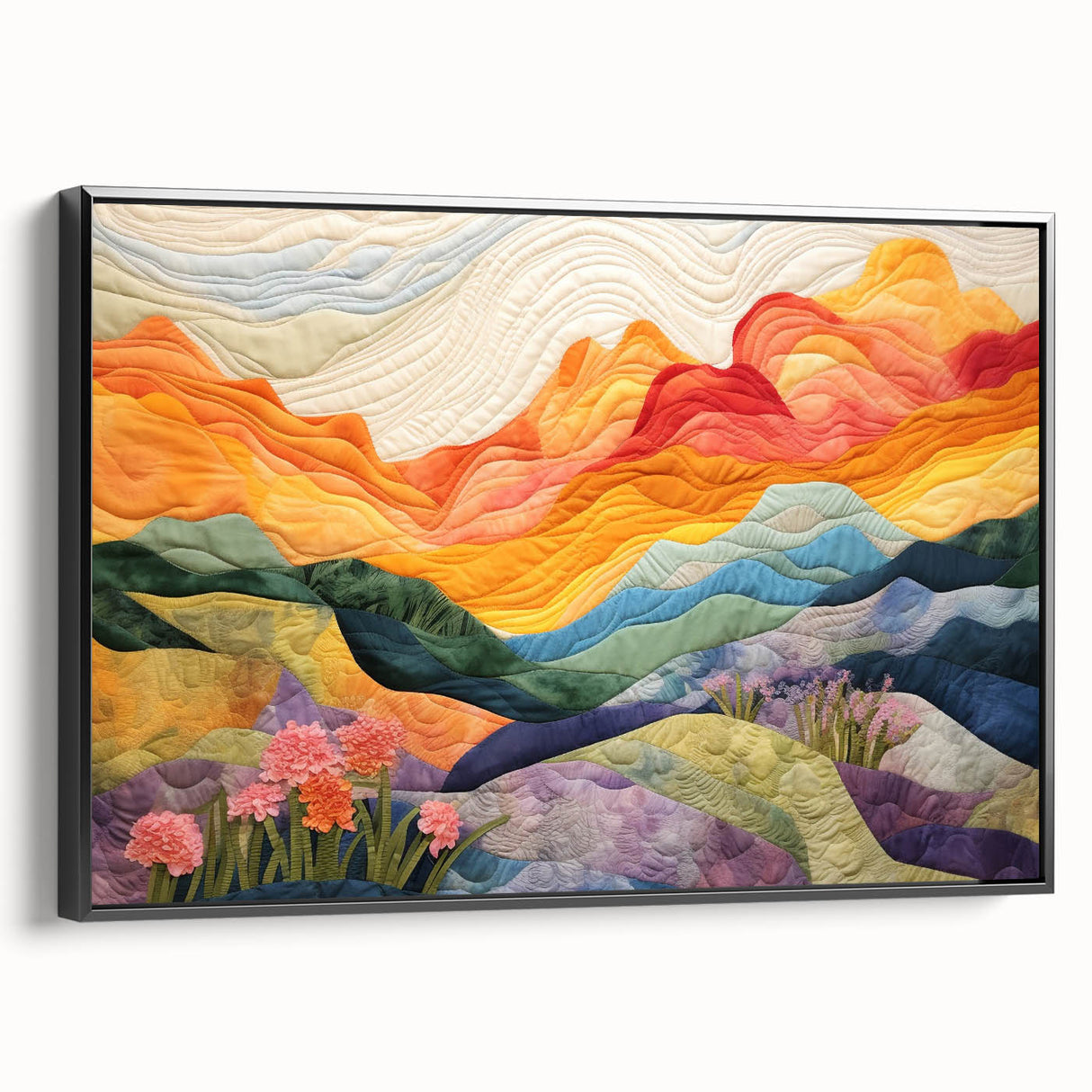 Framed canvas wall art showcasing abstract strokes in black and white, highlighting a modern design aesthetic, ideal for contemporary home decor.