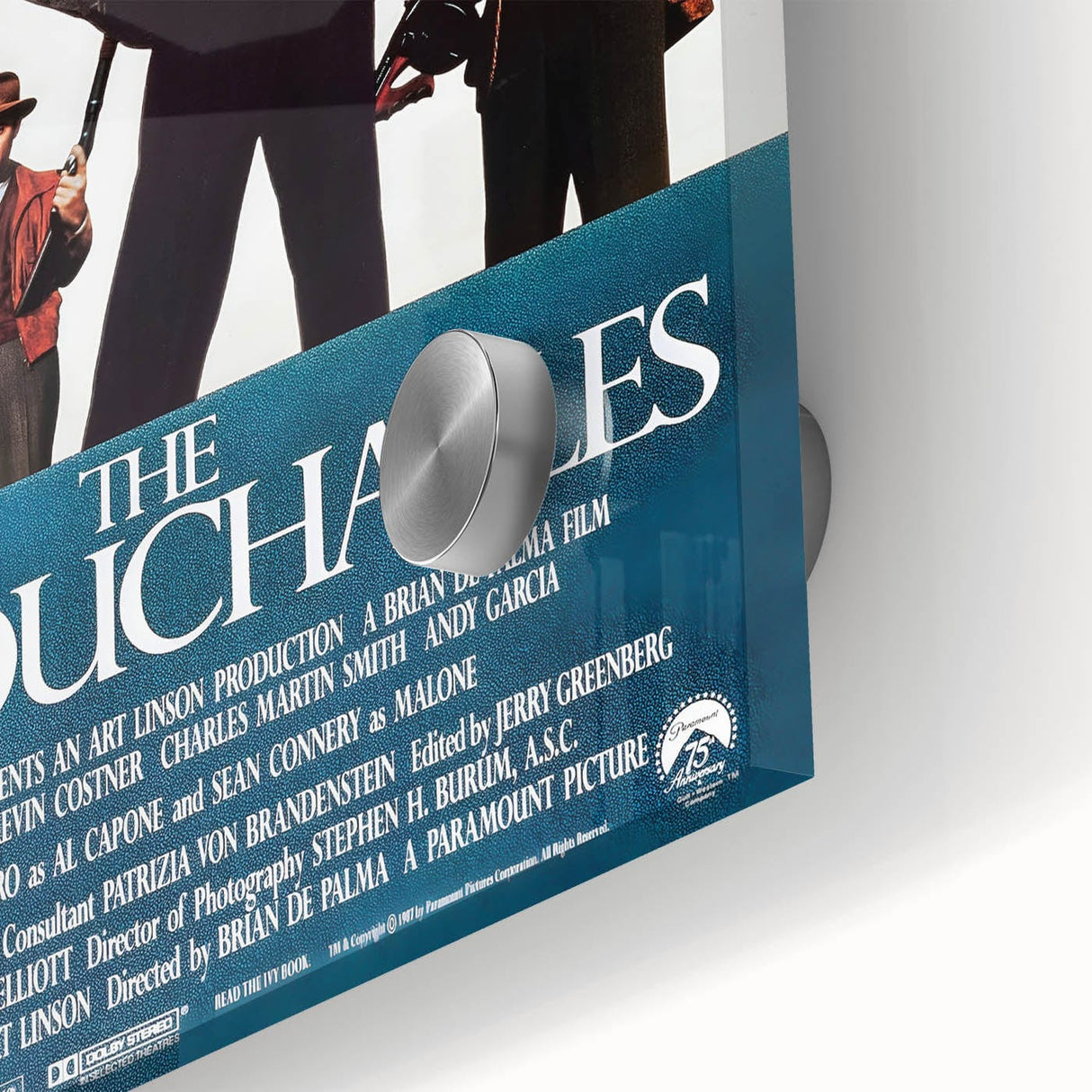 Retro Wall Art - The Untouchables Movie Poster - 80s Crime Drama Art