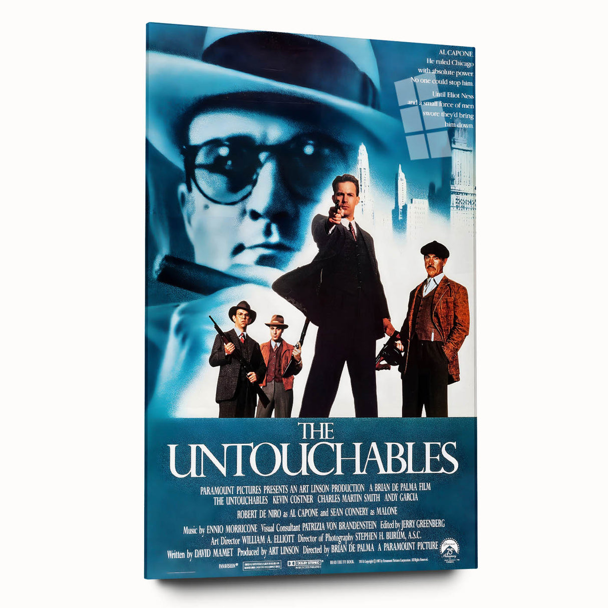 Retro Wall Art - The Untouchables Movie Poster - 80s Crime Drama Art