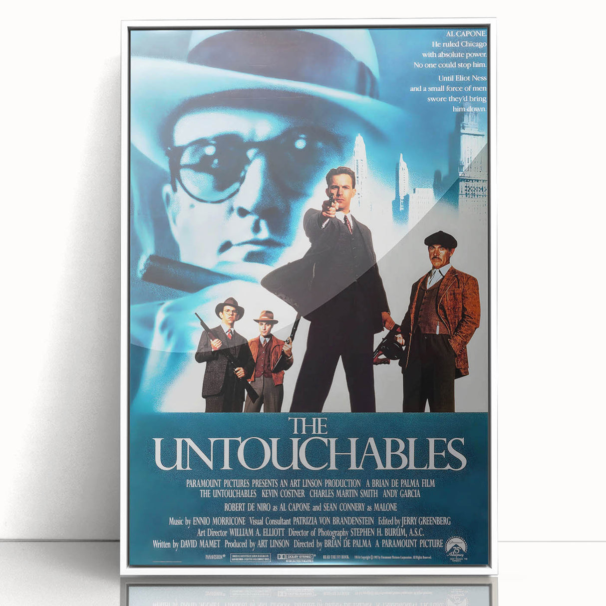 Retro Wall Art - The Untouchables Movie Poster - 80s Crime Drama Art