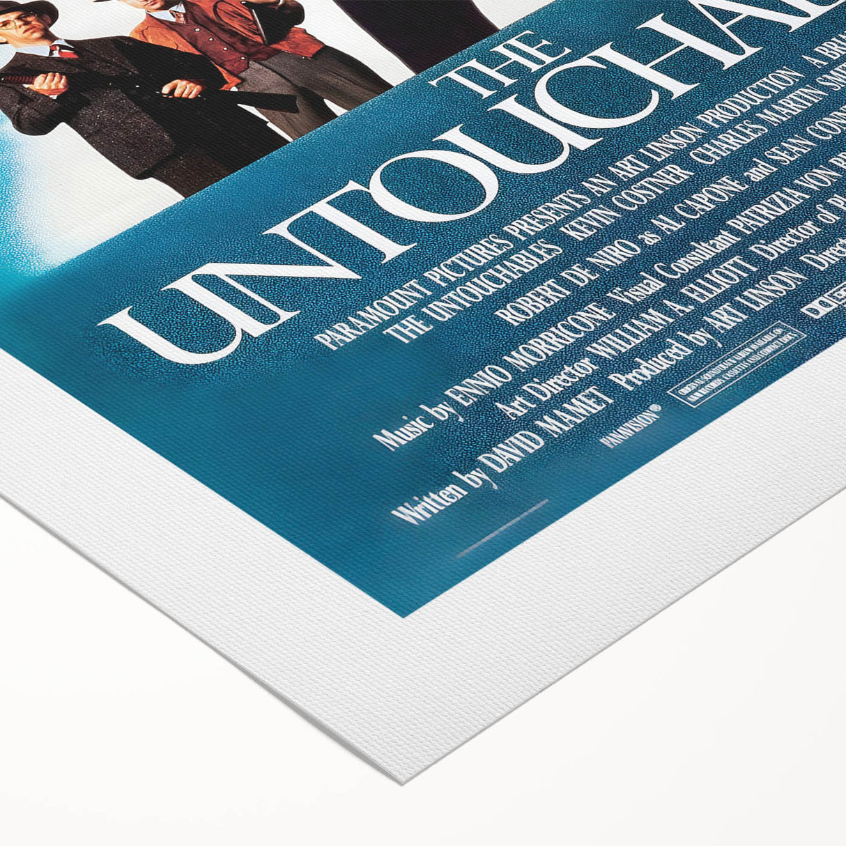 Retro Wall Art - The Untouchables Movie Poster - 80s Crime Drama Art