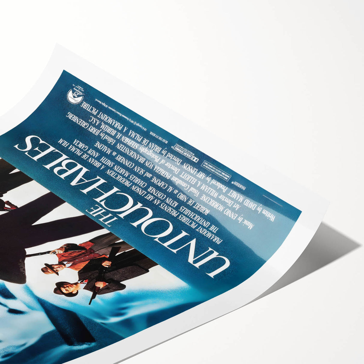 Retro Wall Art - The Untouchables Movie Poster - 80s Crime Drama Art