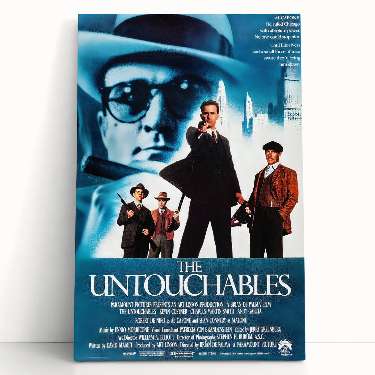 Retro Wall Art - The Untouchables Movie Poster - 80s Crime Drama Art