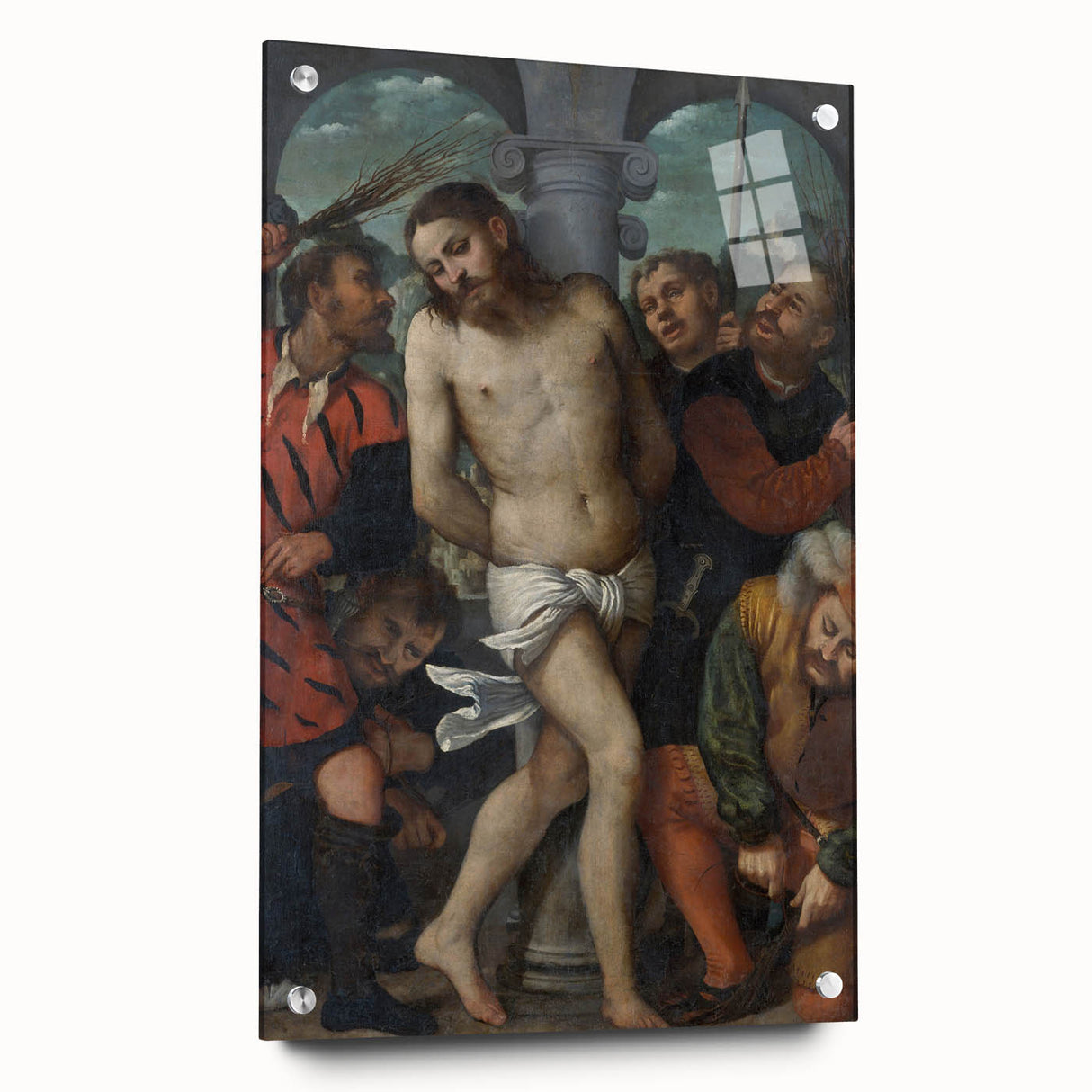 The Flagellation by Girolamo Romanino - Renaissance Religious Art Print