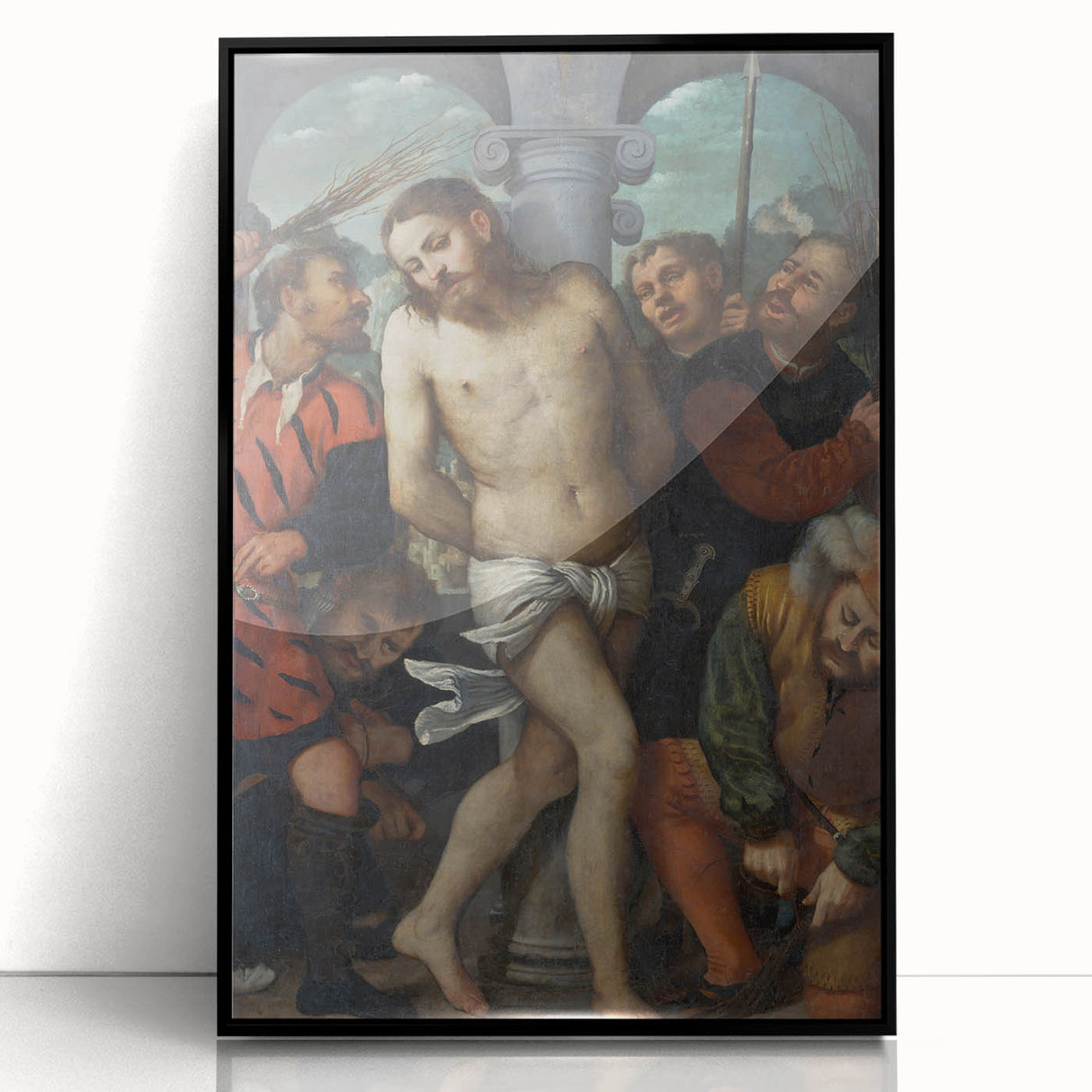 The Flagellation by Girolamo Romanino - Renaissance Religious Art Print