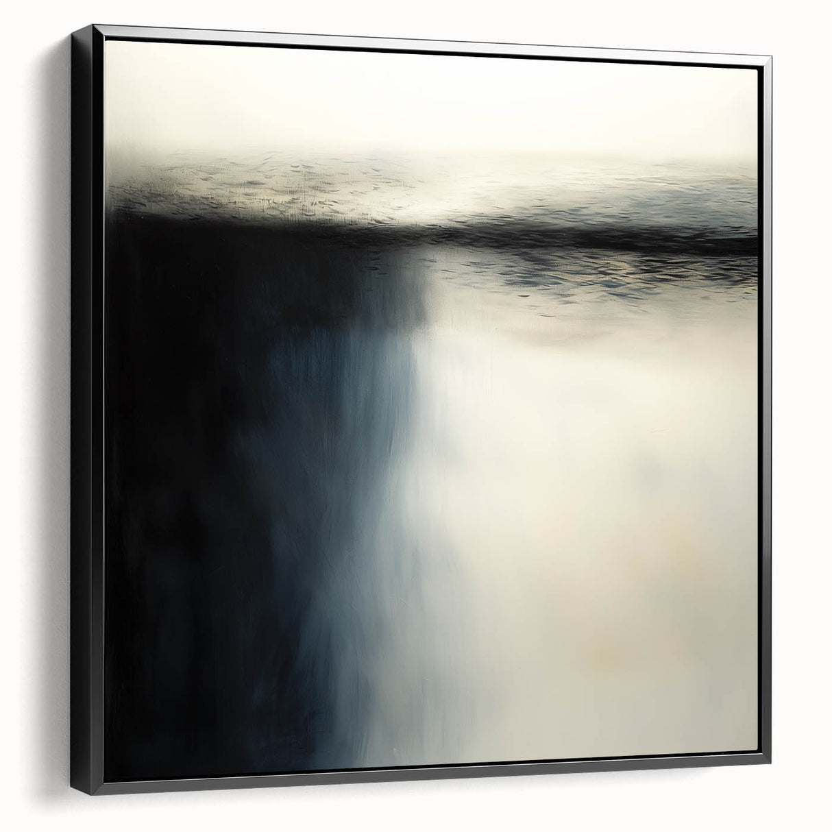 Framed Office Art - Modern Black & White Abstract Canvas