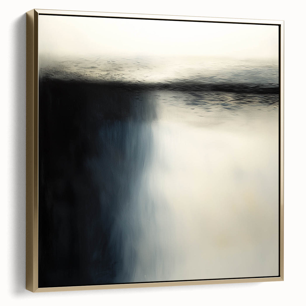 Framed Office Art - Modern Black & White Abstract Canvas