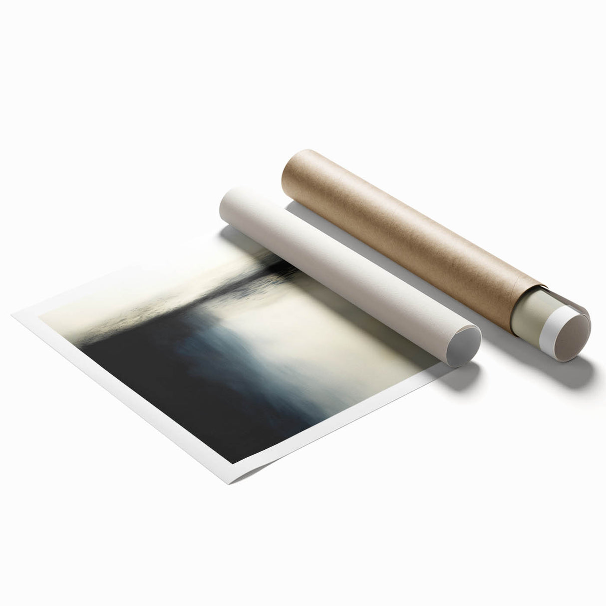 Framed Office Art - Modern Black & White Abstract Canvas