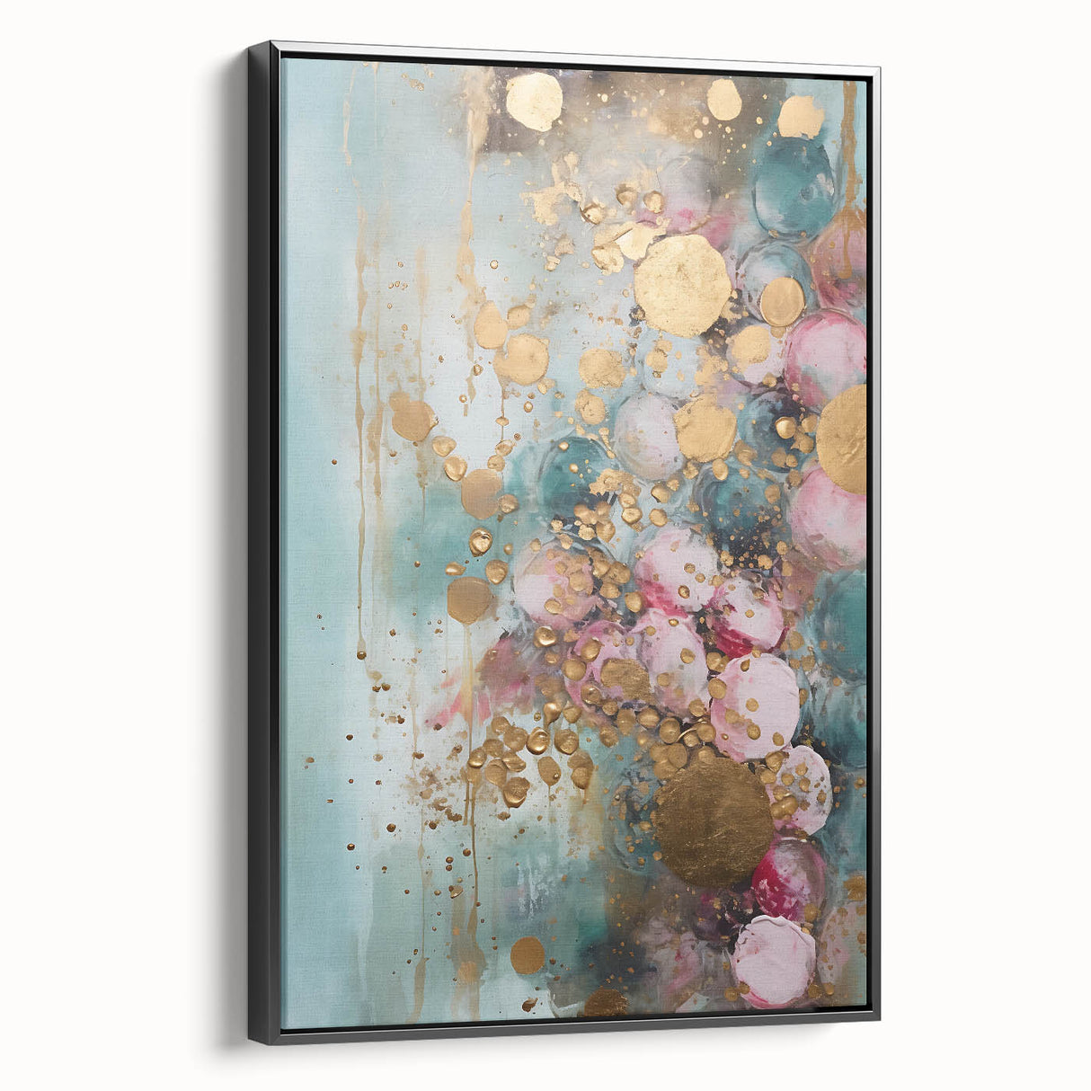 Framed abstract wall art featuring dynamic black strokes on a textured canvas, showcasing modern design elements, ideal for enhancing contemporary home decor.