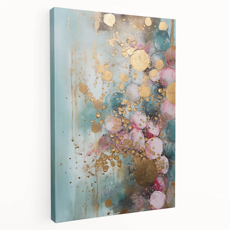 Abstract strokes wall art on stretched canvas showcasing vibrant colors and dynamic patterns, ideal for modern home decor, enhancing any living space with artistic flair.