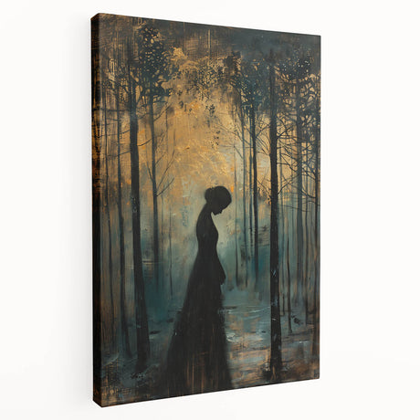 Abstract figurative wall art design on stretched canvas, showcasing vibrant colors and dynamic shapes, ideal for modern home decor and artistic expression.