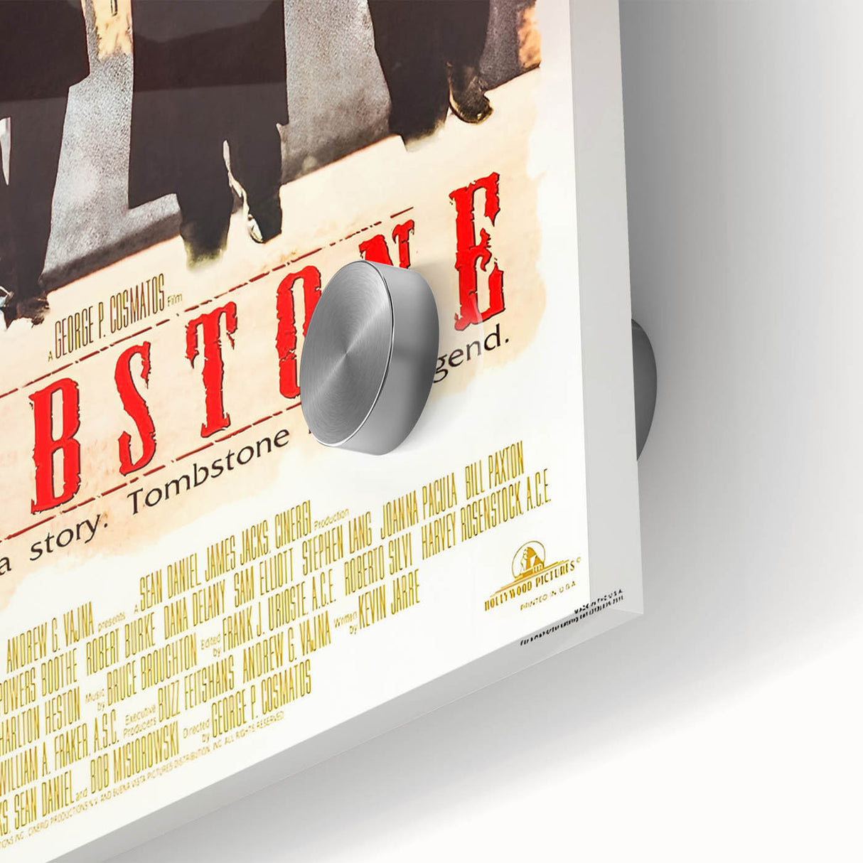 Retro Wall Art - Tombstone Movie Poster - 80s Western Drama Art Prints