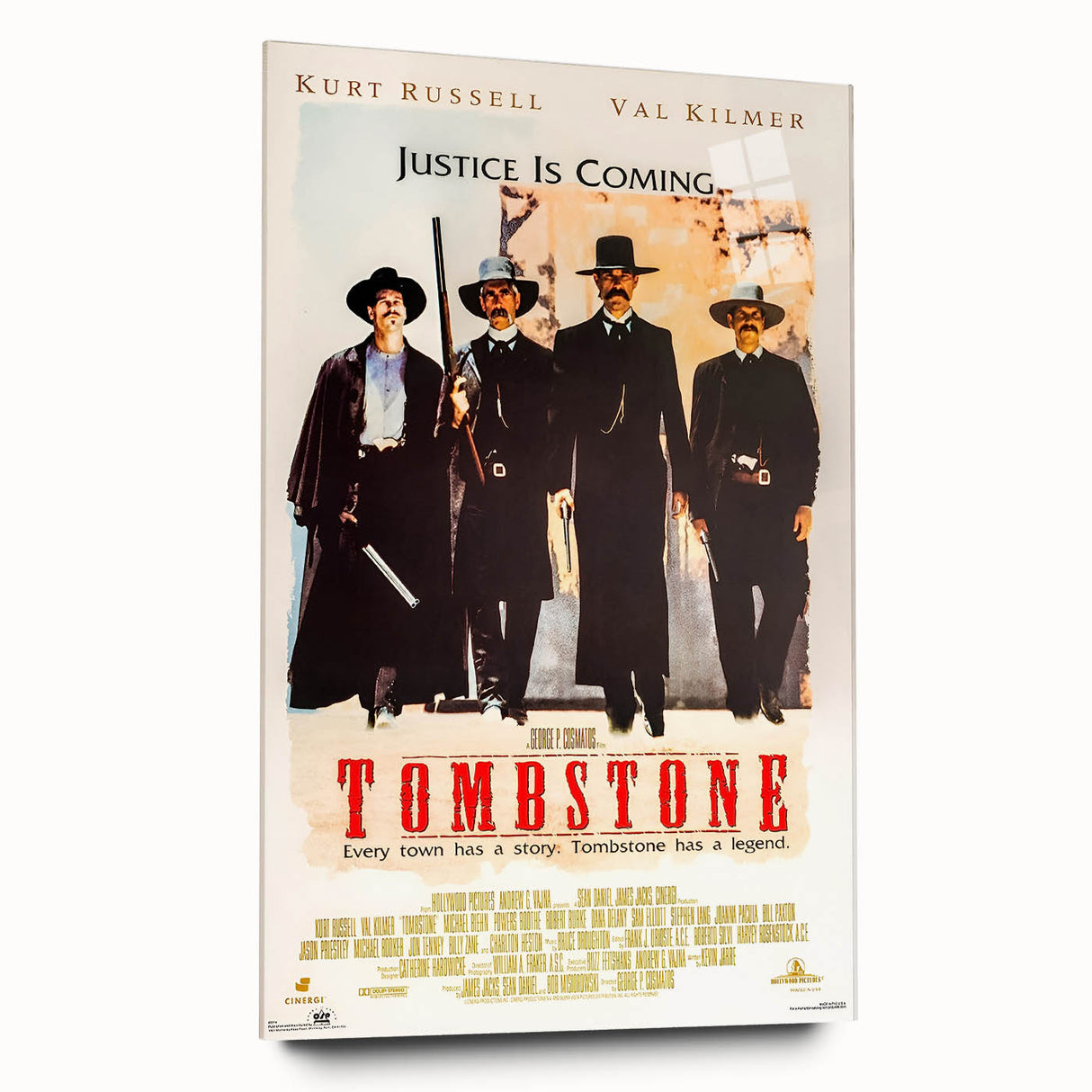 Retro Wall Art - Tombstone Movie Poster - 80s Western Drama Art Prints