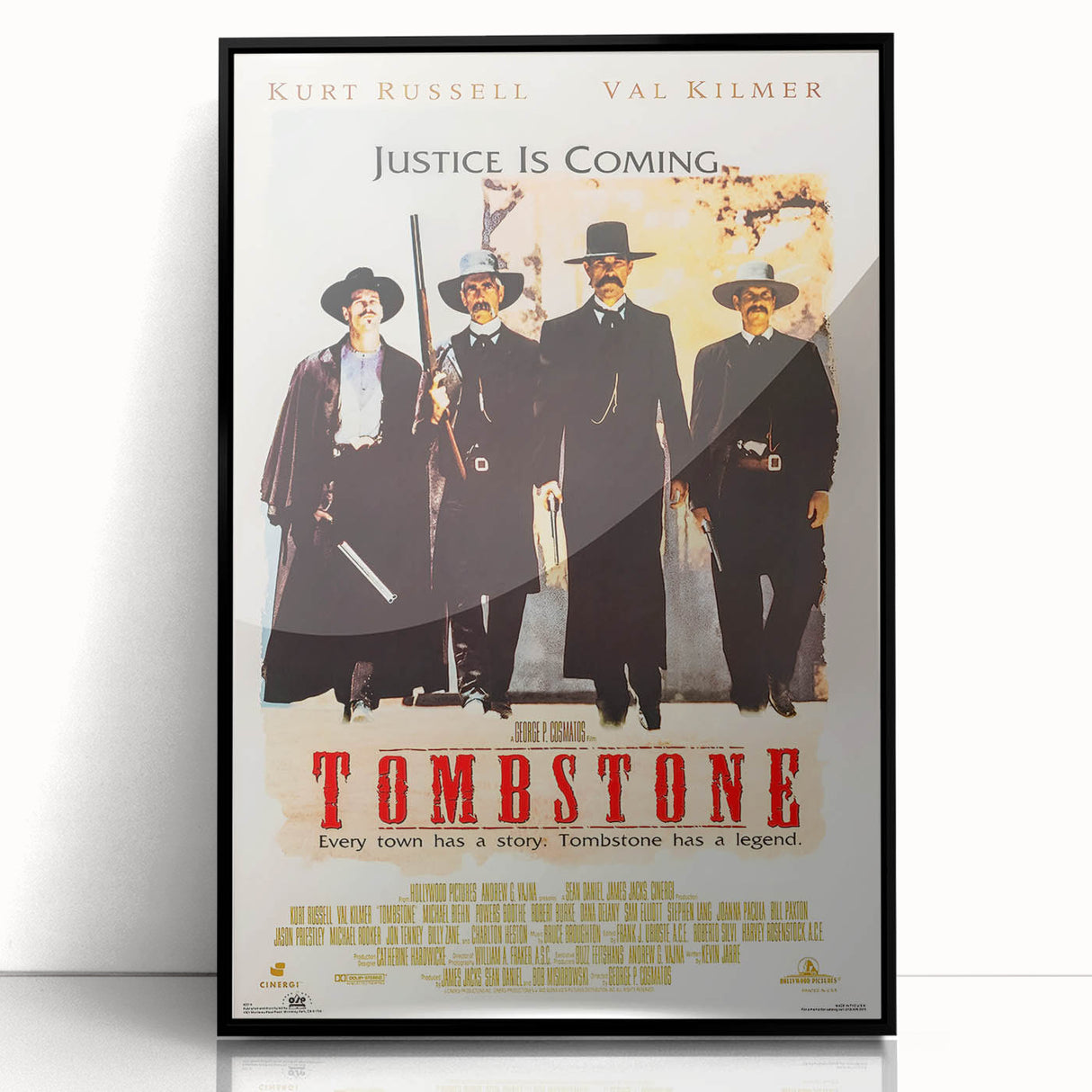 Retro Wall Art - Tombstone Movie Poster - 80s Western Drama Art Prints