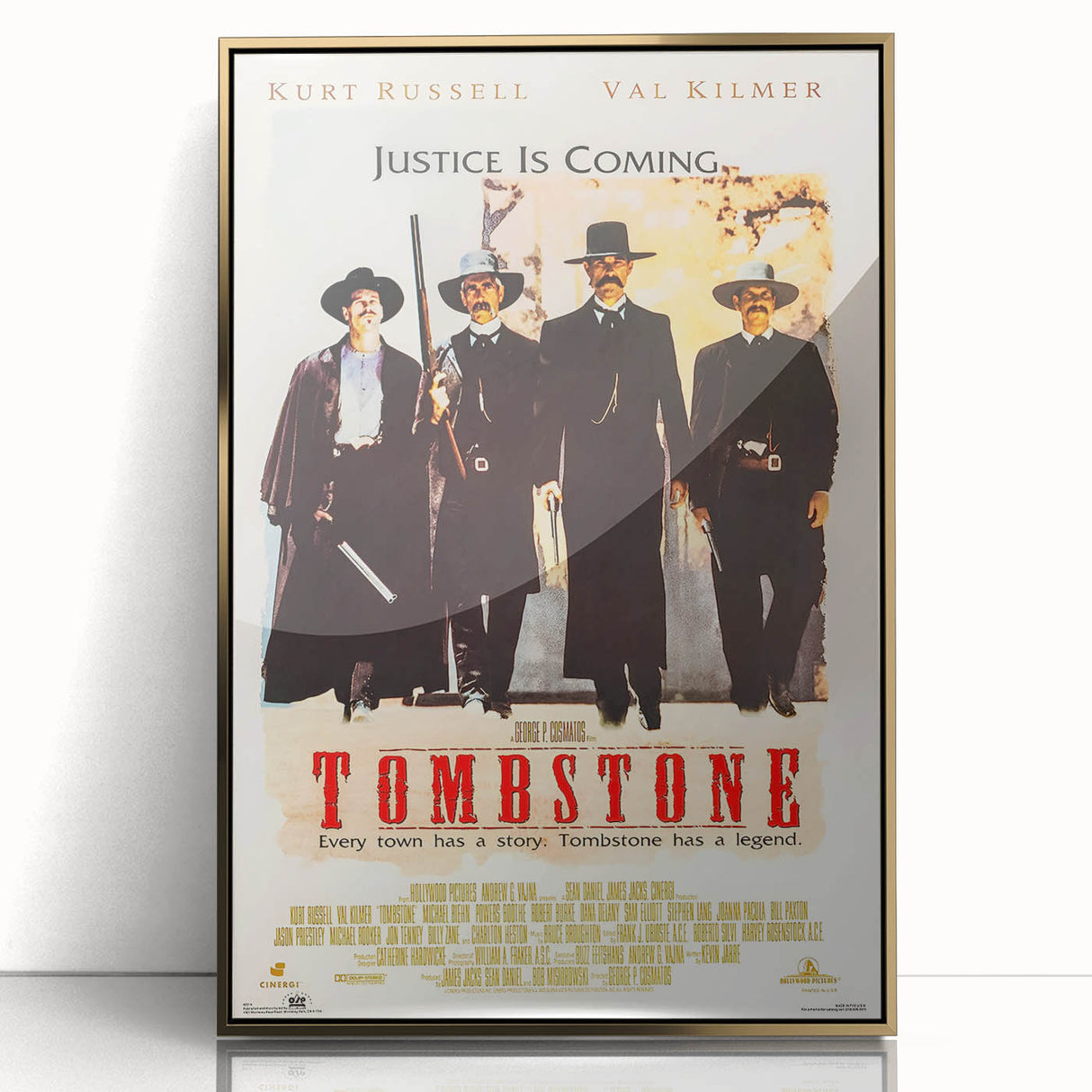 Retro Wall Art - Tombstone Movie Poster - 80s Western Drama Art Prints