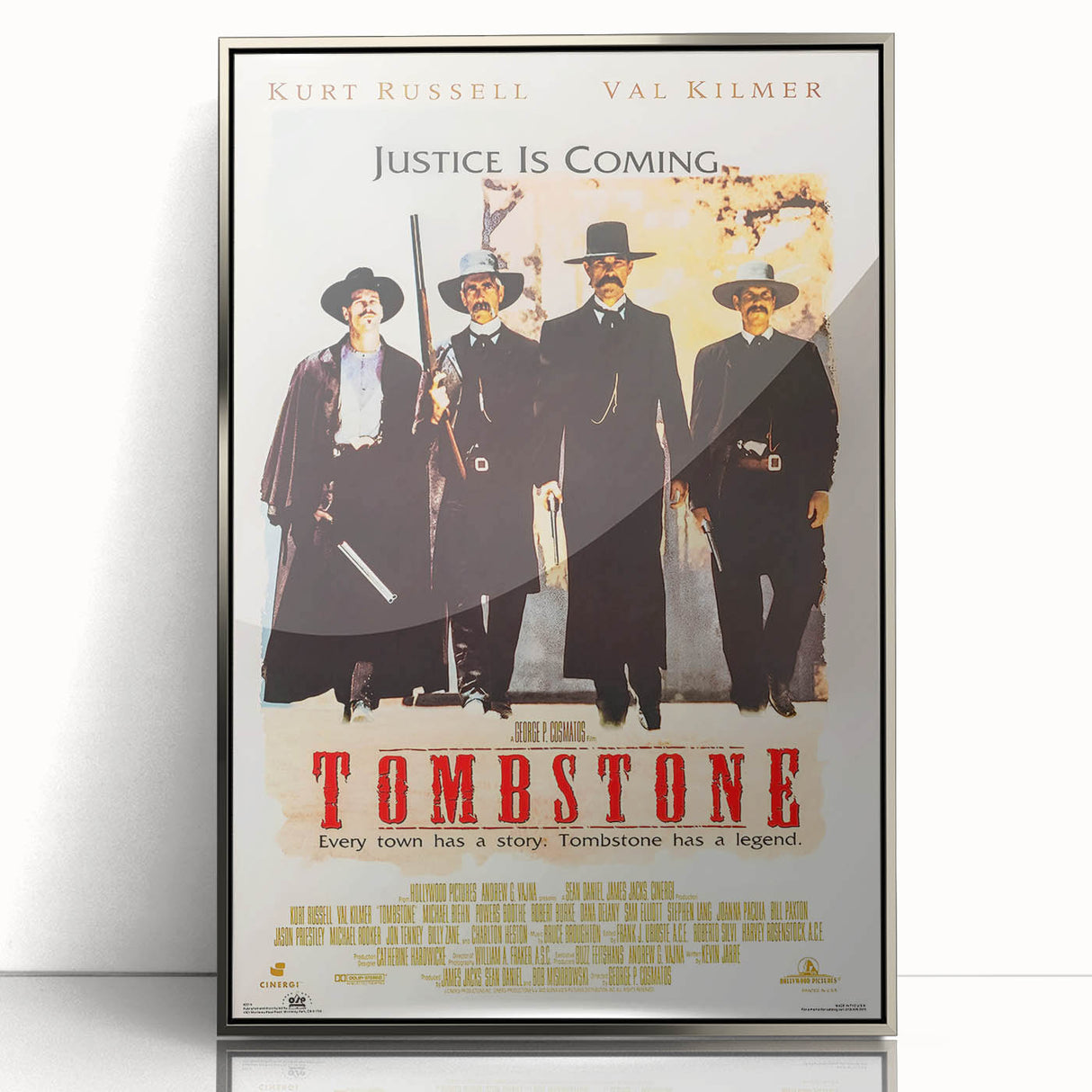 Retro Wall Art - Tombstone Movie Poster - 80s Western Drama Art Prints