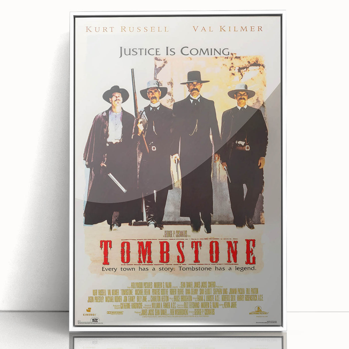 Retro Wall Art - Tombstone Movie Poster - 80s Western Drama Art Prints