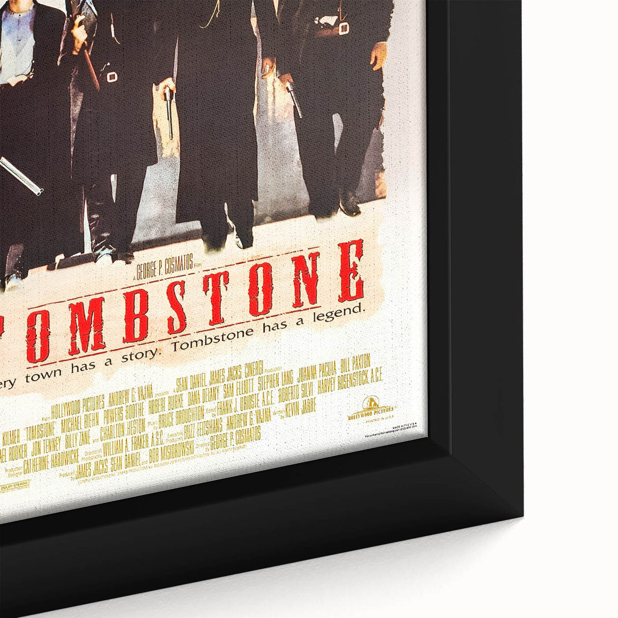 Retro Wall Art - Tombstone Movie Poster - 80s Western Drama Art Prints