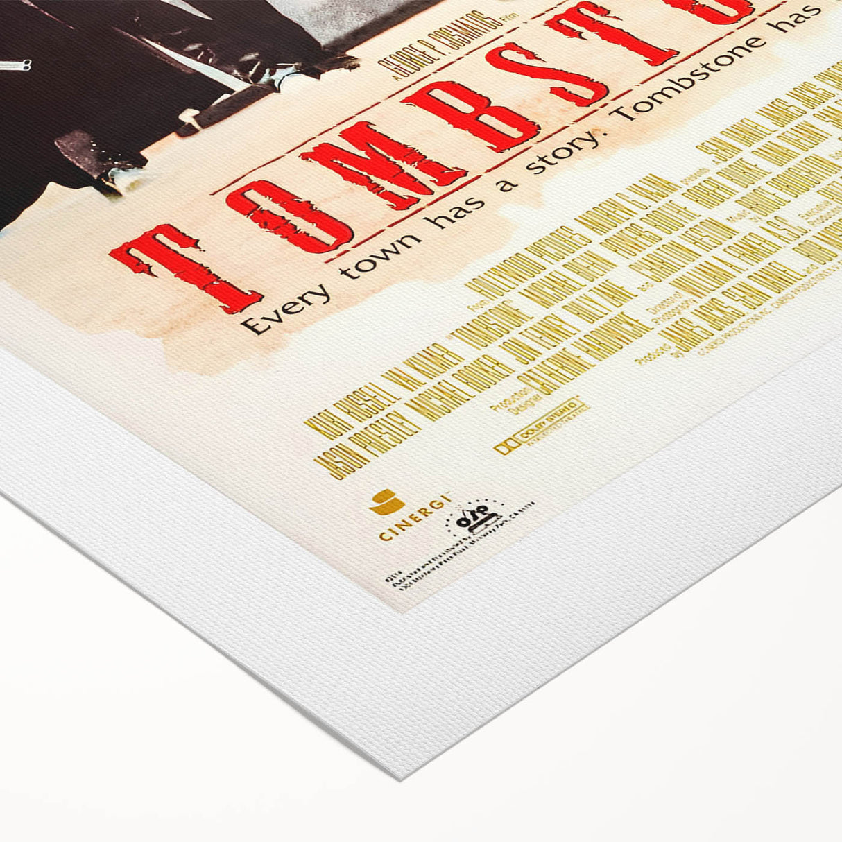Retro Wall Art - Tombstone Movie Poster - 80s Western Drama Art Prints