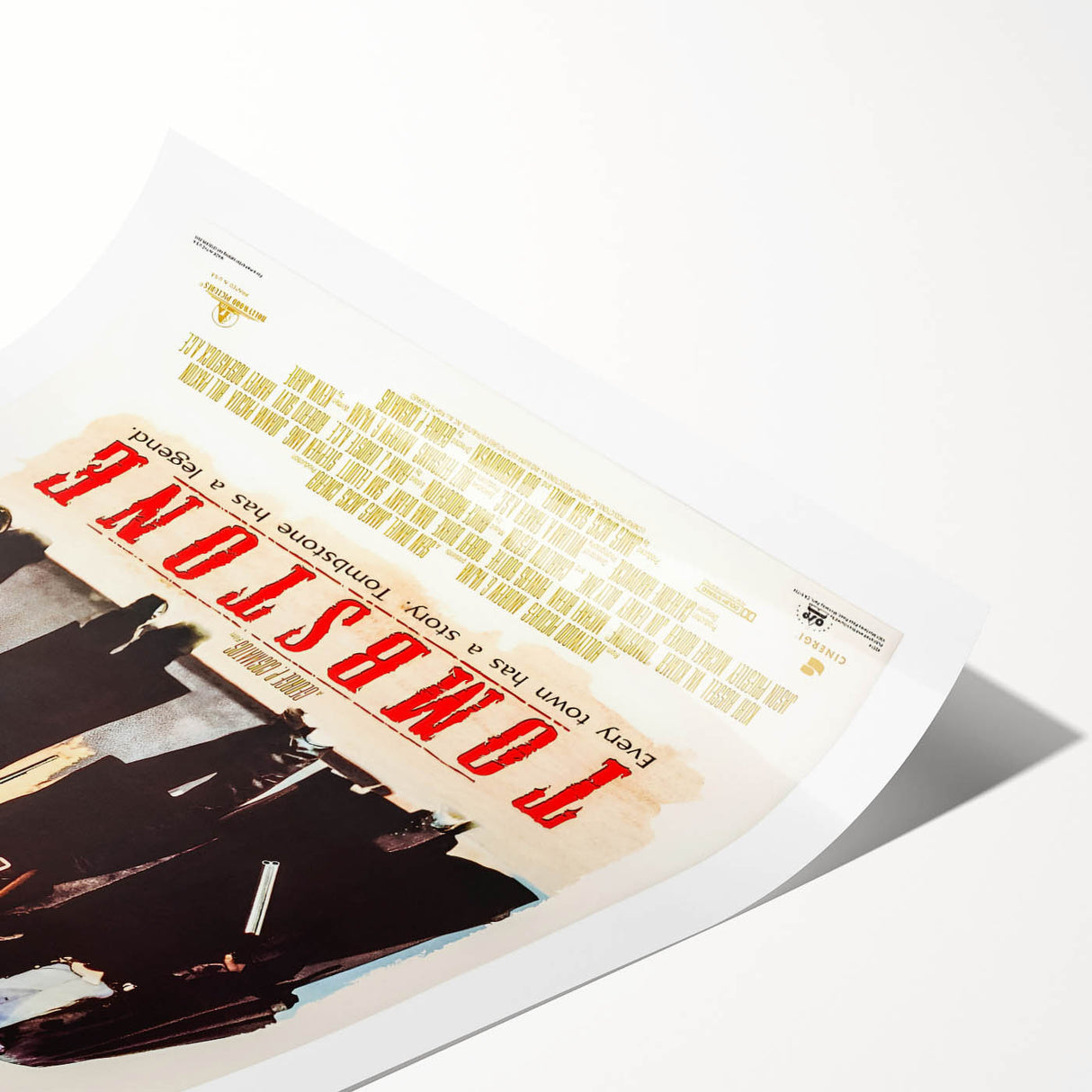 Retro Wall Art - Tombstone Movie Poster - 80s Western Drama Art Prints