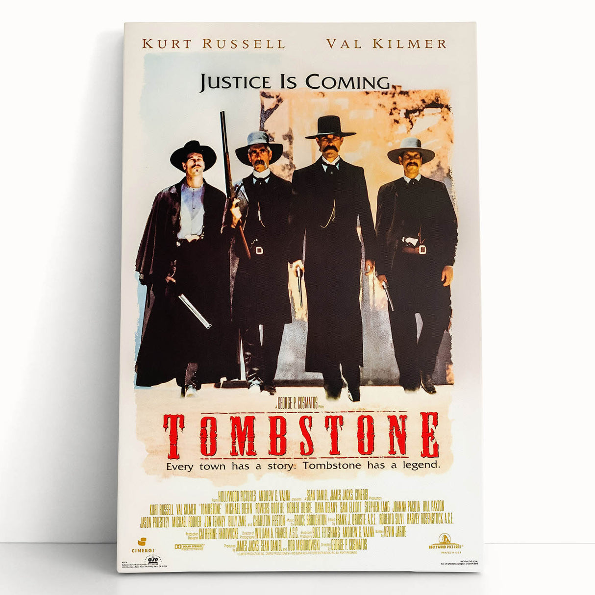 Retro Wall Art - Tombstone Movie Poster - 80s Western Drama Art Prints