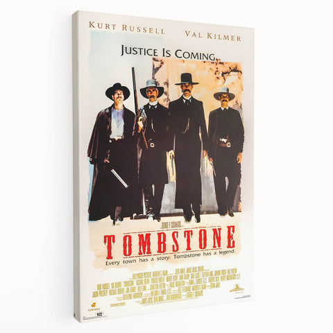 Retro Wall Art - Tombstone Movie Poster - 80s Western Drama Art Prints