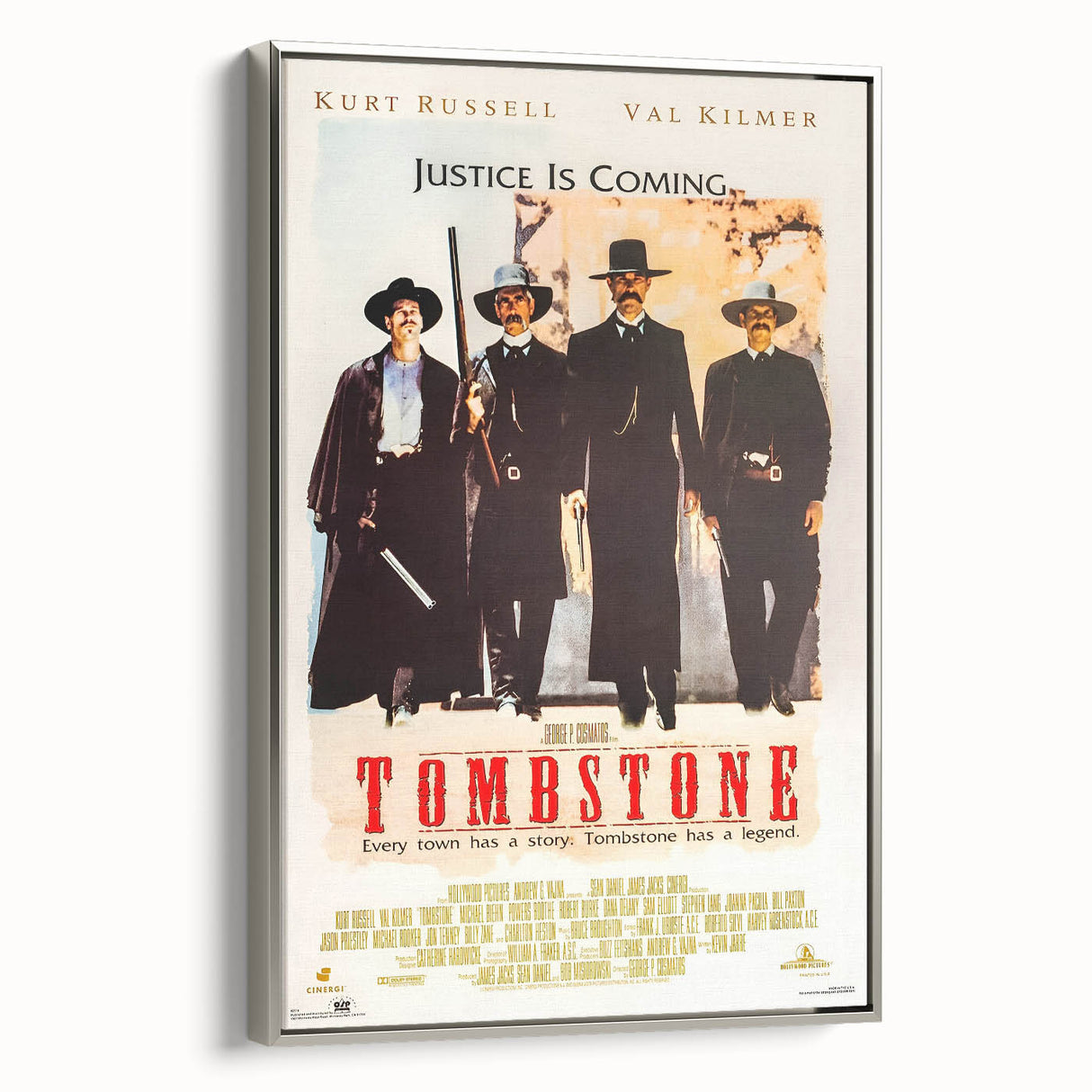 Retro Wall Art - Tombstone Movie Poster - 80s Western Drama Art Prints