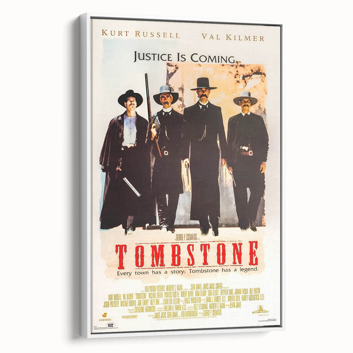 Retro Wall Art - Tombstone Movie Poster - 80s Western Drama Art Prints