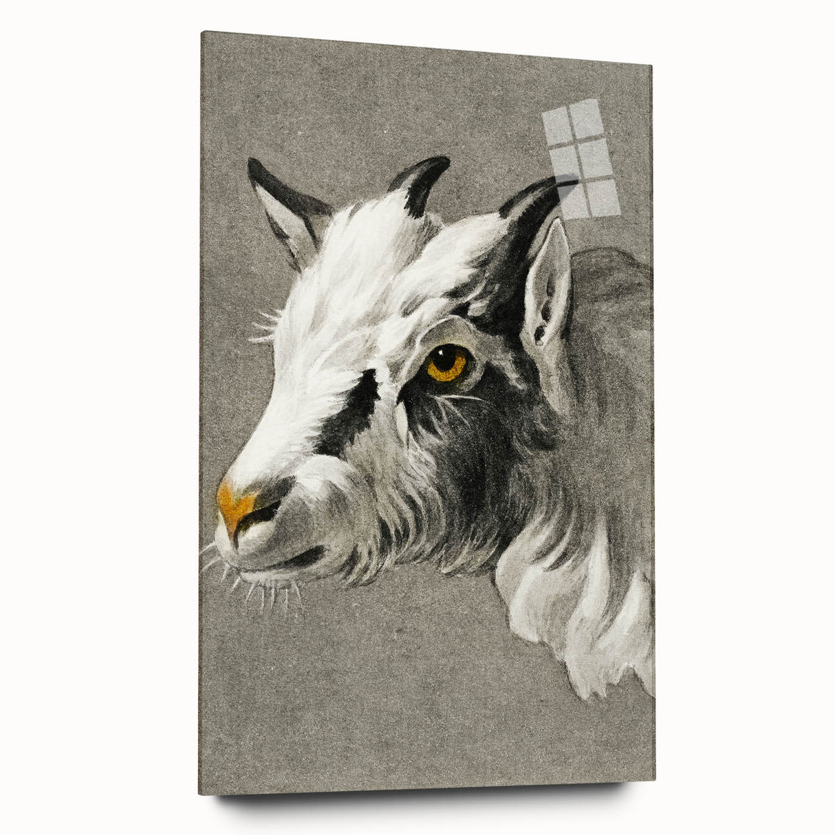 Romantic Goat Portrait by Jean-Bernard - Historical Romantic Canvas