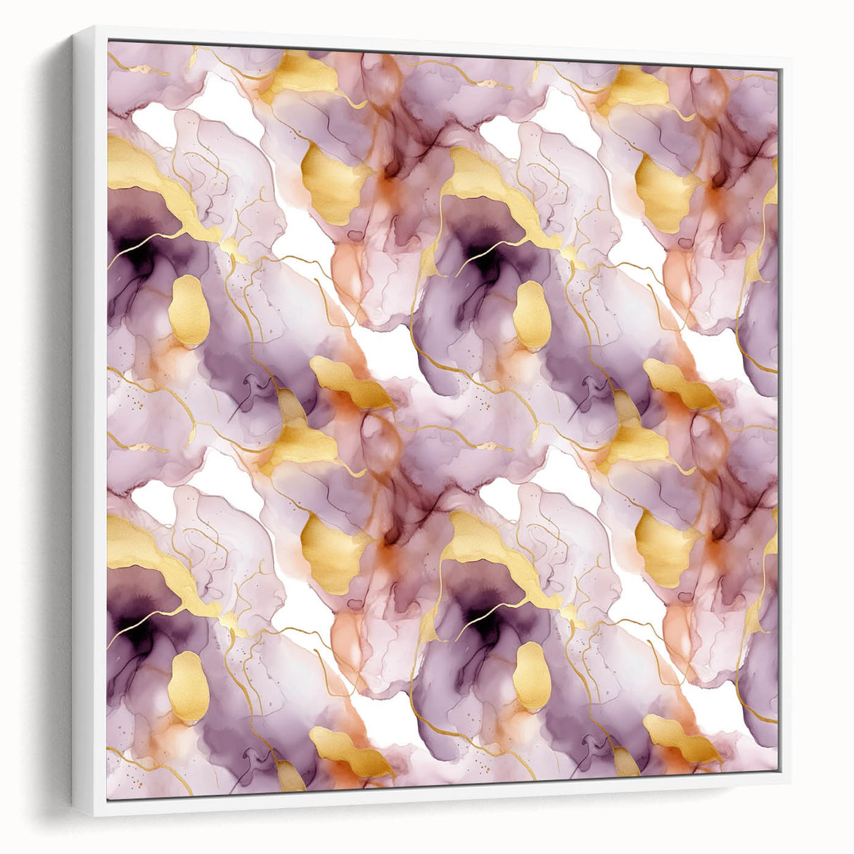 Framed canvas wall art showcasing abstract strokes in soft white and beige tones, elegantly displayed in a modern setting, perfect for contemporary decor.