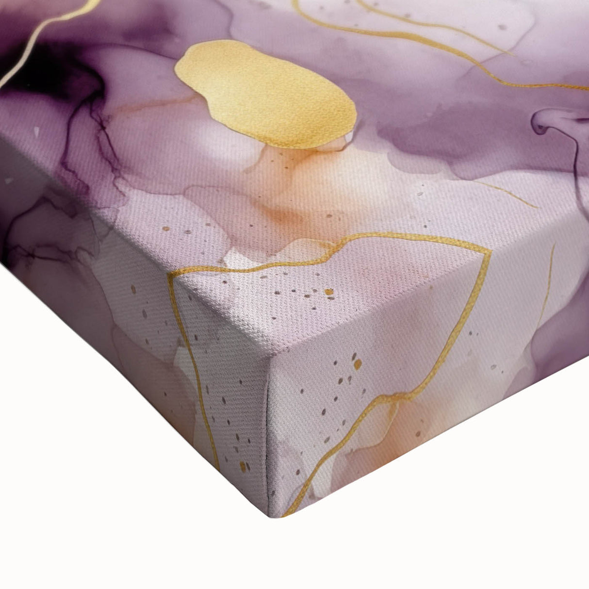 Abstract wall art featuring colorful strokes in vibrant blue, orange, and yellow hues on stretched canvas, showcasing intricate textures and modern design. Ideal for contemporary home decor to enhance any living space.