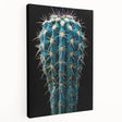 Stretched canvas displaying a vibrant botanical cactus design, featuring intricate details and lush colors, perfect for enhancing home decor and adding a natural touch.