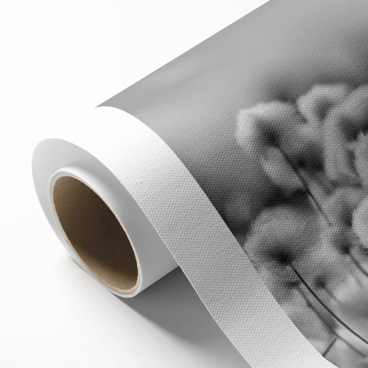 Rolled canvas wall art showcasing a detailed botanical dandelion design, featuring delicate petals and vibrant colors, ideal for home decor enthusiasts.