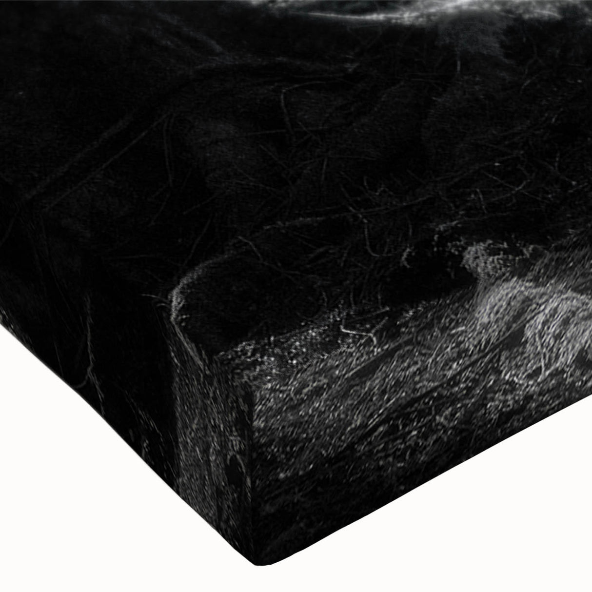 Close-up of a vibrant botanical forest wall art canvas featuring colorful flowers and intricate tree designs, ideal for home decor or nature-themed spaces.