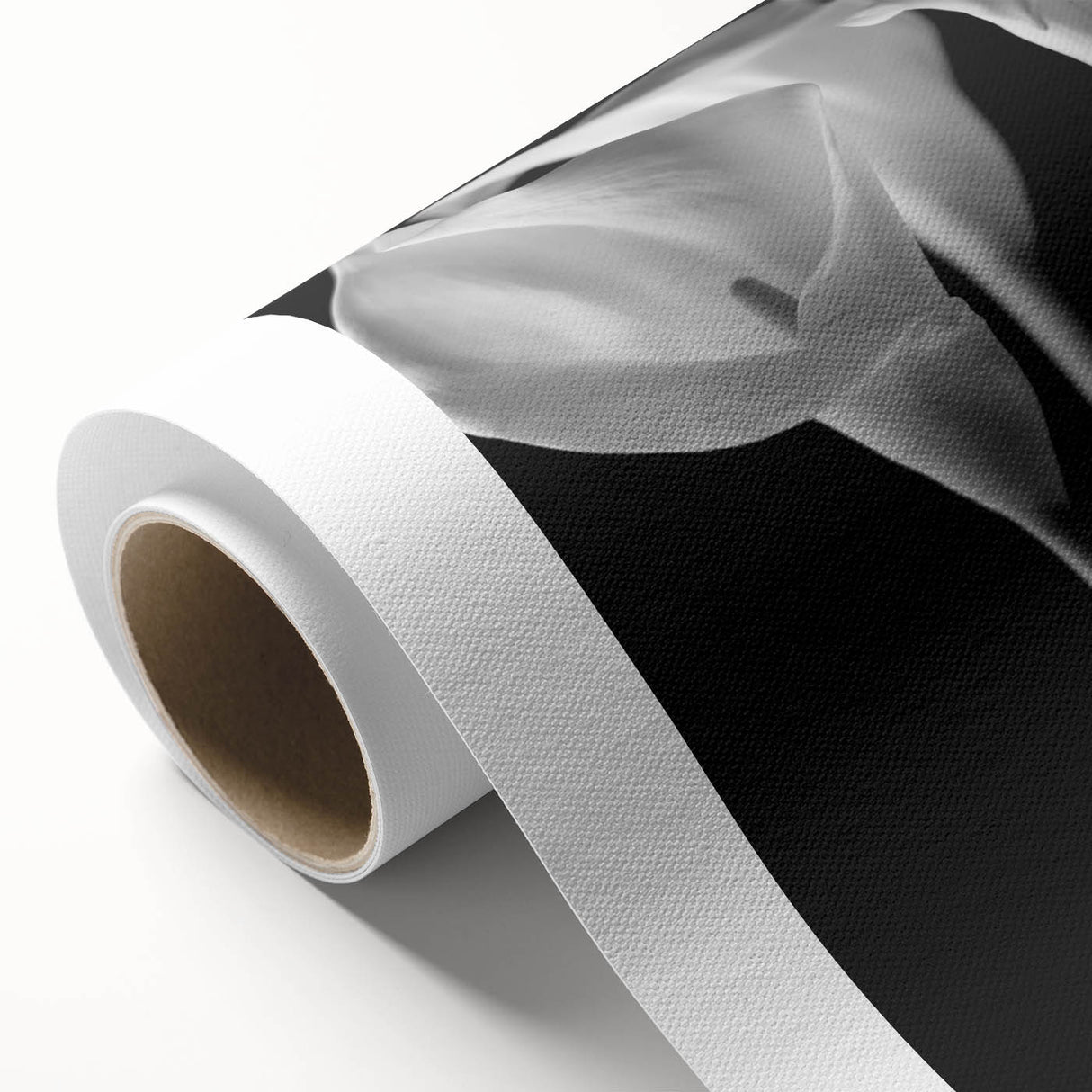 Botanical wall art print featuring a vibrant lily design on rolled canvas, showcasing intricate details and rich colors, ideal for home decor enhancement.