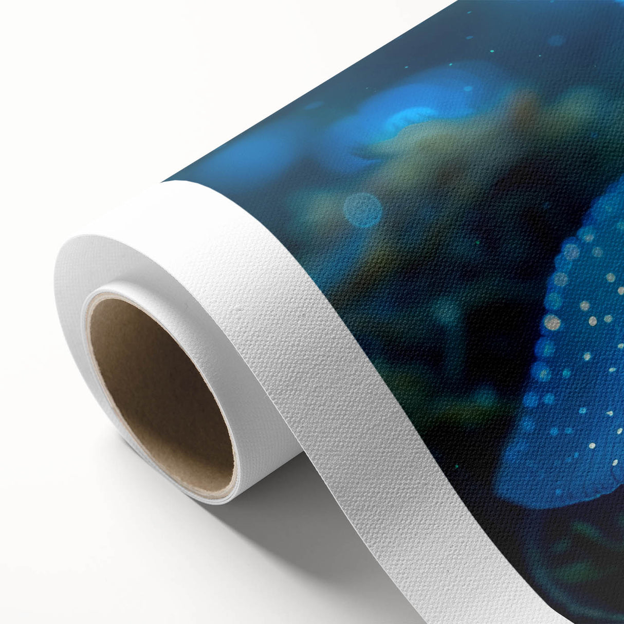 Botanical wall art design showcasing vibrant marine plants in intricate detail, printed on rolled canvas for easy display, ideal for nature-inspired decor.