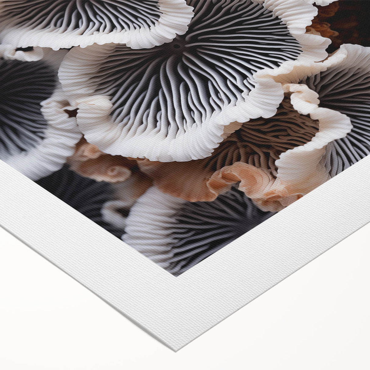 Botanical wall art design showcasing vibrant marine plants on a rolled canvas, ideal for coastal decor. The artwork features intricate details and rich colors.